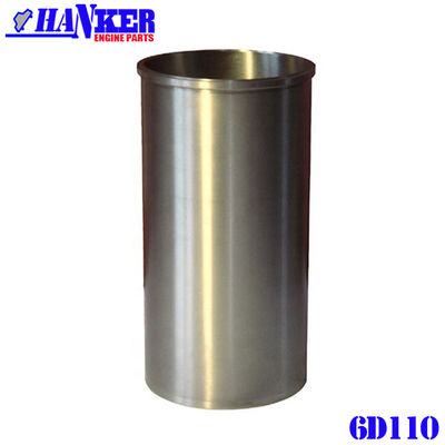 S6D110 Mesin Diesel Cylinder Liner 6138-21-2210 Suku Cadang Mesin
